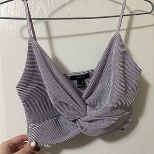 Forever 21 Light Purple Twist Front Top